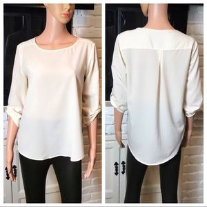 Zara White/Cream Blouse (Sz Small)